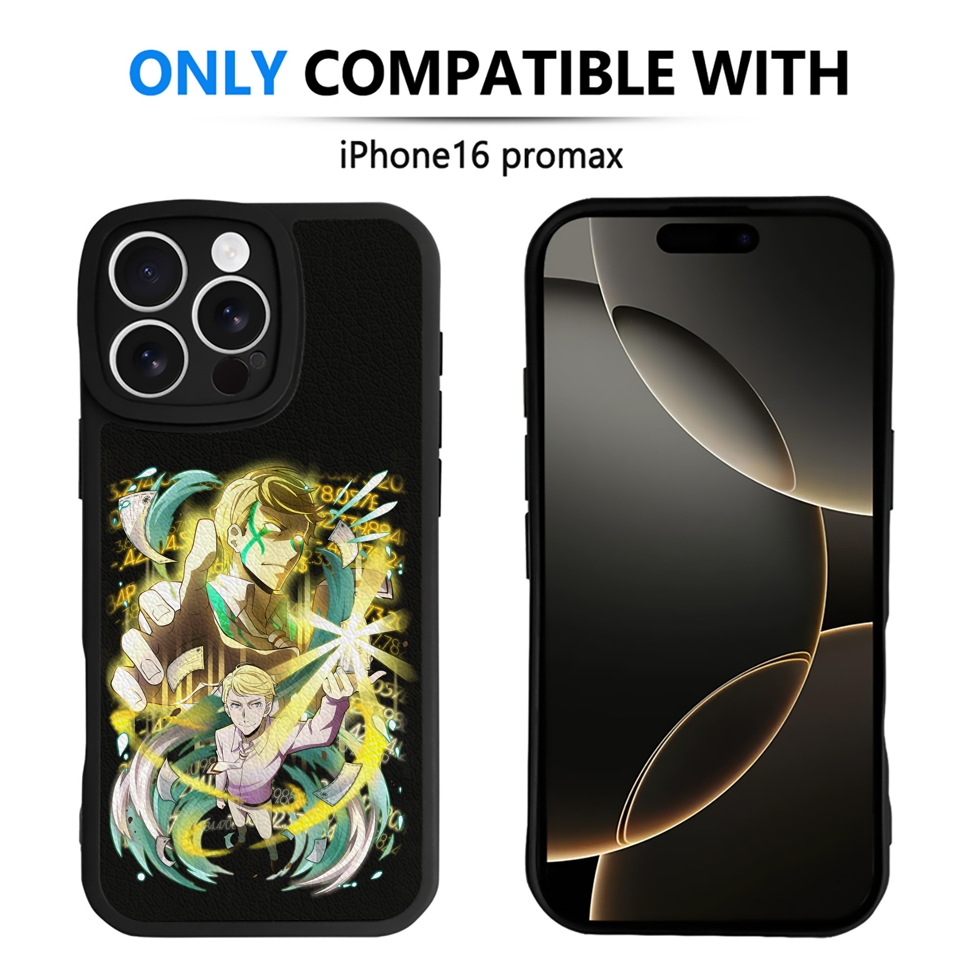 （画像用） 文豪ストレイドッグス Bungo Stray Dogs 【iPhone 16シリーズ対応】シリコンスマホケース（レザー調） 材質：シリコン